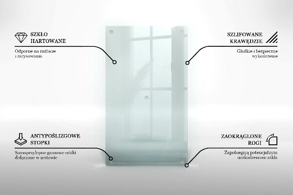 Przezroczyste szkło na płytę indukcyjną do kuchni 52x30 cm