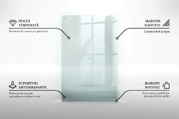 Osłona transparentna na ścianę w kuchni 80x52 cm