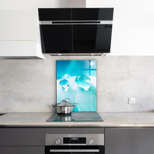 Panel szklany do kuchni Rosa na Delikatnym Piórze