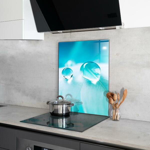 Panel szklany do kuchni Rosa na Delikatnym Piórze