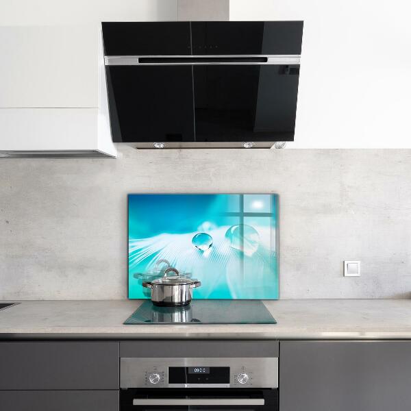 Panel szklany do kuchni Rosa na Delikatnym Piórze