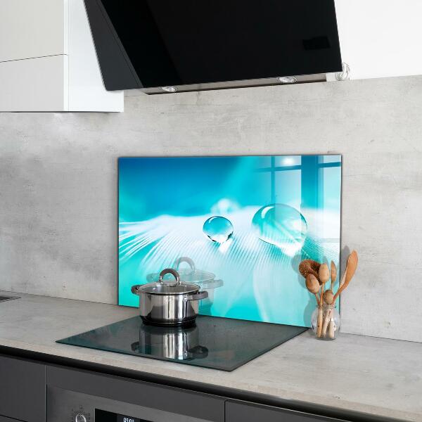 Panel szklany do kuchni Rosa na Delikatnym Piórze