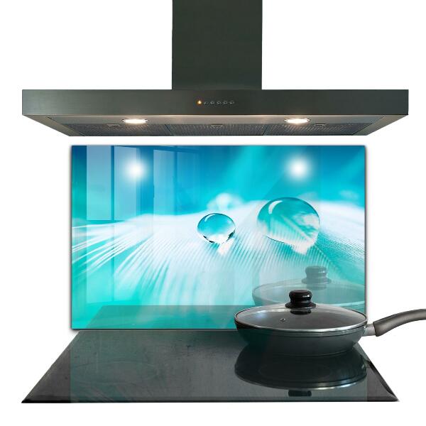 Panel szklany do kuchni Rosa na Delikatnym Piórze