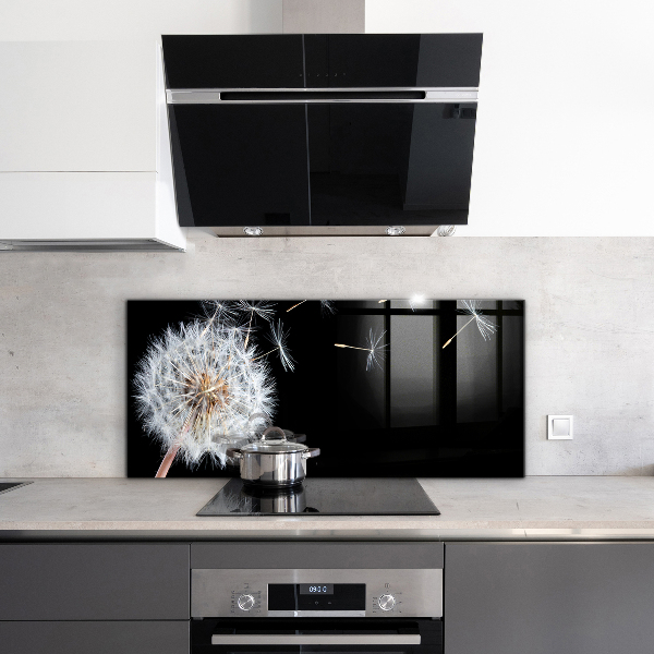 Panel szklany do kuchni Dmuchawiec Mniszek na Wietrze