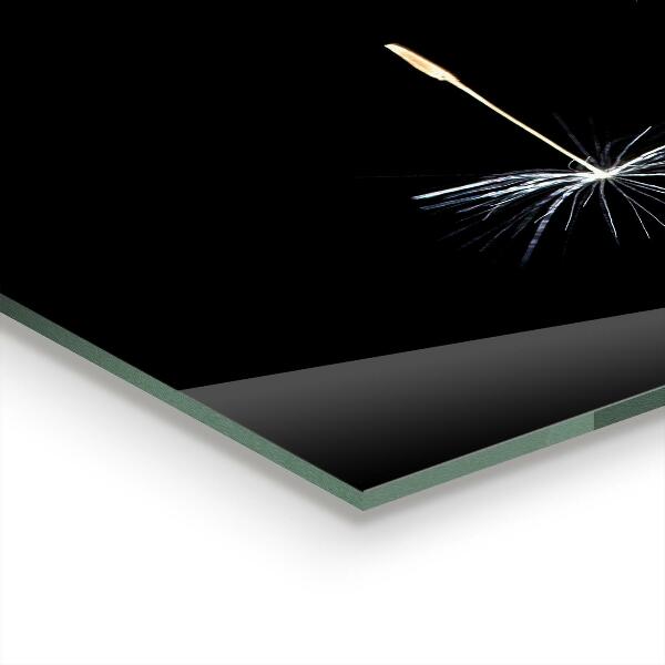 Panel szklany do kuchni Dmuchawiec Mniszek na Wietrze