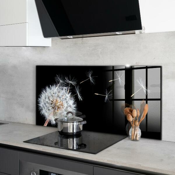 Panel szklany do kuchni Dmuchawiec Mniszek na Wietrze