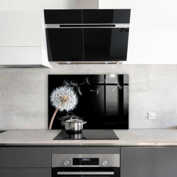 Panel szklany do kuchni Dmuchawiec Mniszek na Wietrze