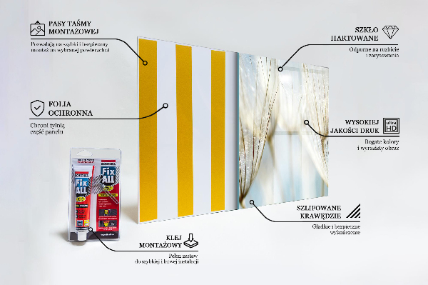 Szklany panel do kuchni Mniszek Dmuchawiec na Wietrze