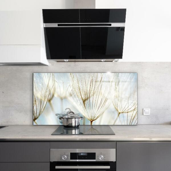 Szklany panel do kuchni Mniszek Dmuchawiec na Wietrze