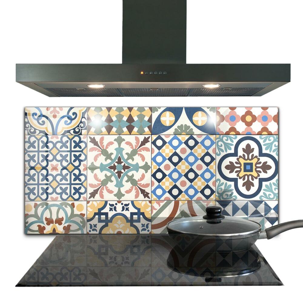 Szkło ozdobne do kuchni Portugalska Mozaika Ornamenty