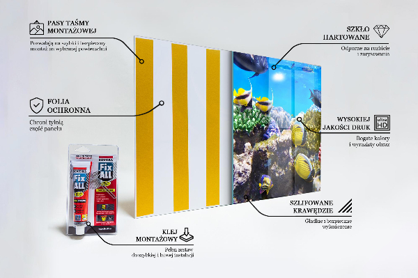Panel szklany do kuchni Rafa Koralowa Morze Czerwone