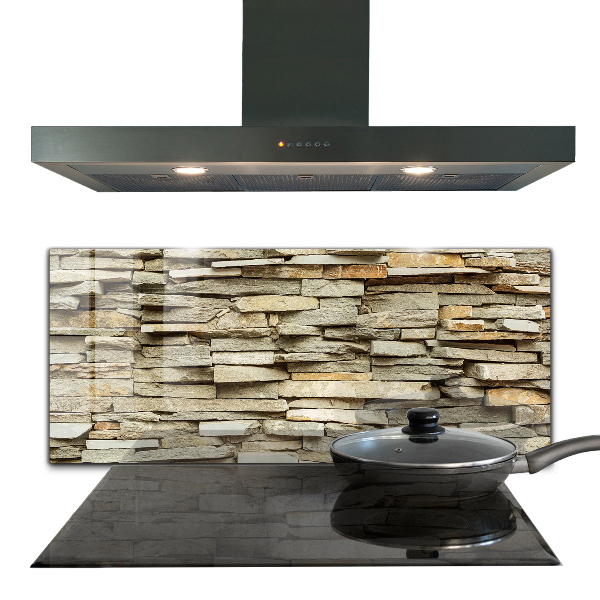 Szkło do kuchni na ścianę Naturalne Cegły