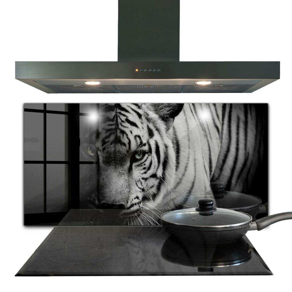 Panel szklany do kuchni Tygrys Biały Syberyjski