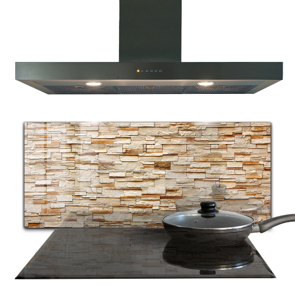 Szkło do kuchni na ścianę Kamień Naturalny Ściana