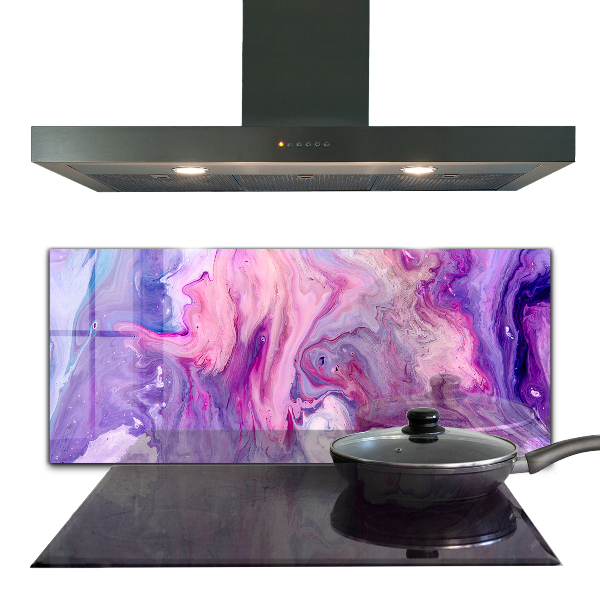 Szkło ozdobne do kuchni Różowa Abstrakcja