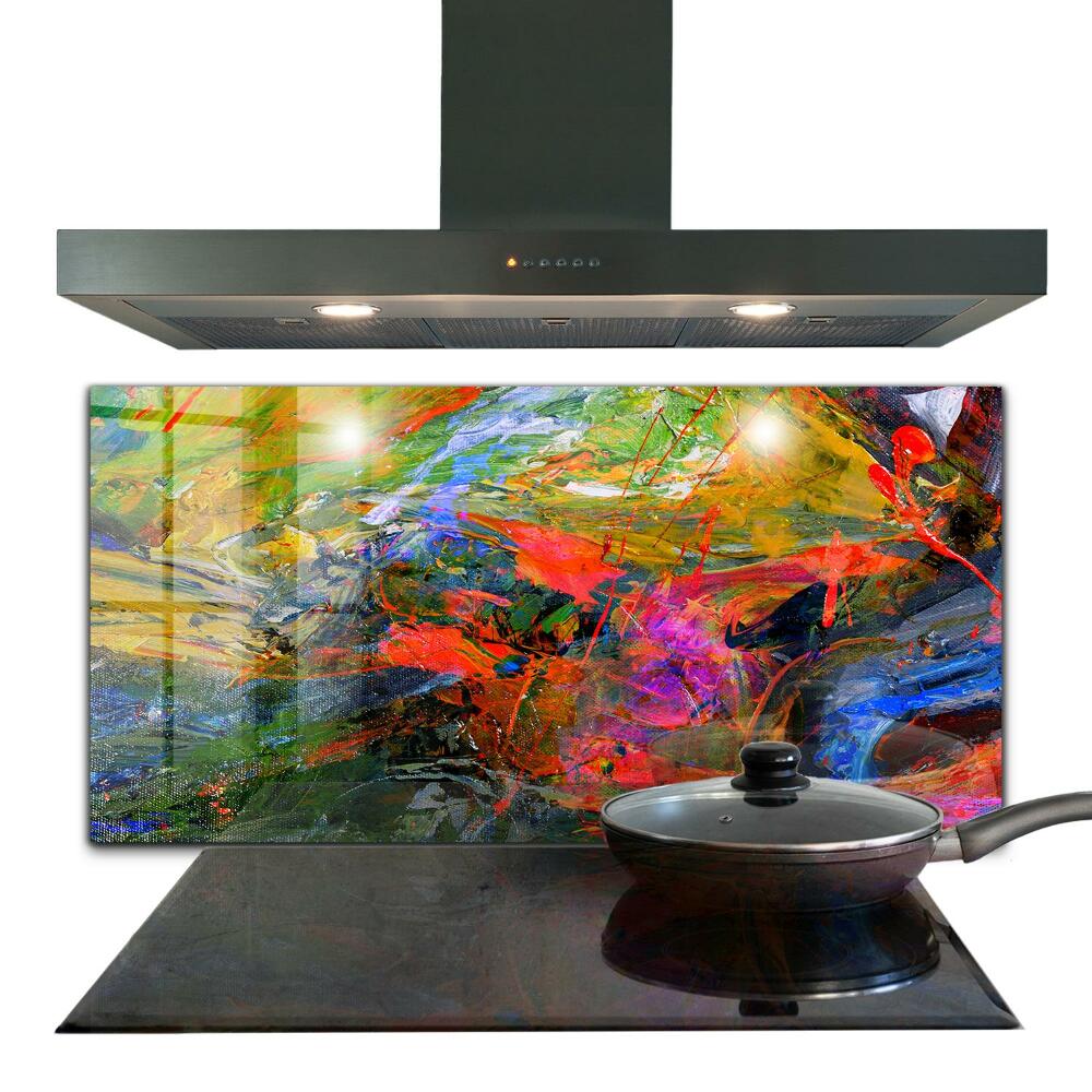 Panel szklany do kuchni Wybuch Kolorów