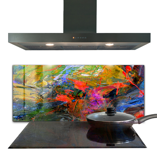 Panel szklany do kuchni Wybuch Kolorów