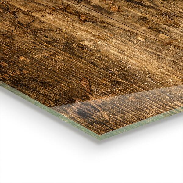 Lacobel do kuchni Ciemne Drewno Dąb