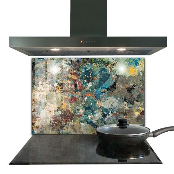 Szkło do kuchni na ścianę Tekstura Farby Olejnej