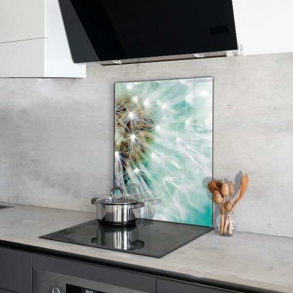 Szklany panel do kuchni Dmuchawiec na Wietrze Roślina