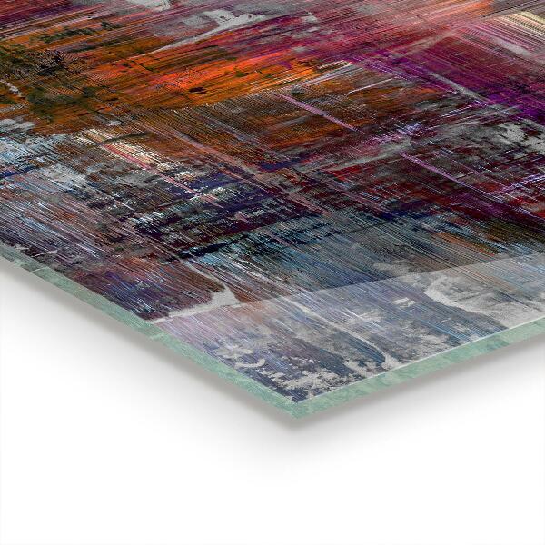 Panel szklany do kuchni Malarstwo Abstrakcyjne