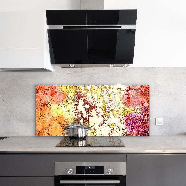 Panel szklany do kuchni Pomarańczowa Abstrakcja
