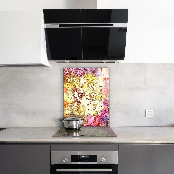 Panel szklany do kuchni Pomarańczowa Abstrakcja