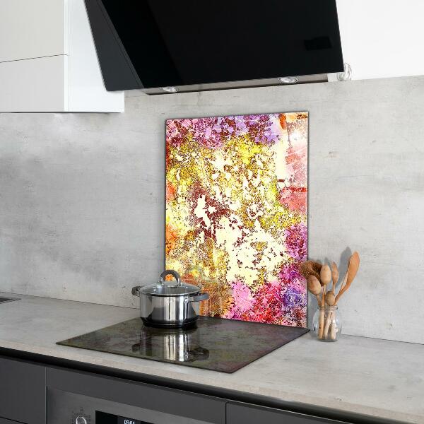 Panel szklany do kuchni Pomarańczowa Abstrakcja