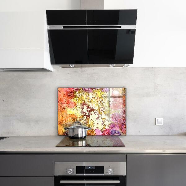 Panel szklany do kuchni Pomarańczowa Abstrakcja