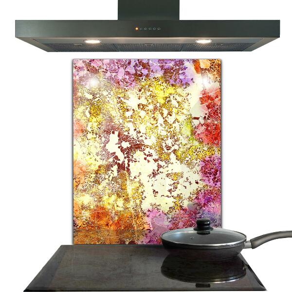 Panel szklany do kuchni Pomarańczowa Abstrakcja