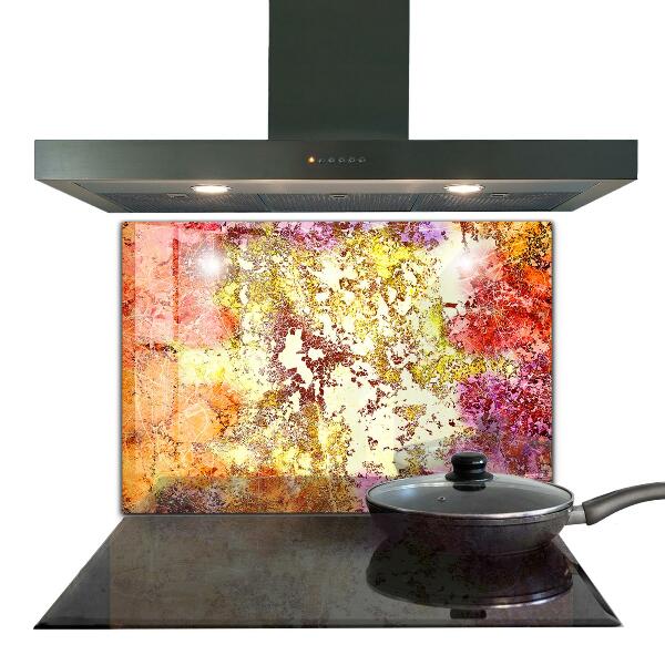 Panel szklany do kuchni Pomarańczowa Abstrakcja