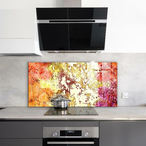 Panel szklany do kuchni Pomarańczowa Abstrakcja