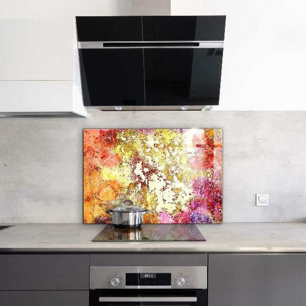 Panel szklany do kuchni Pomarańczowa Abstrakcja