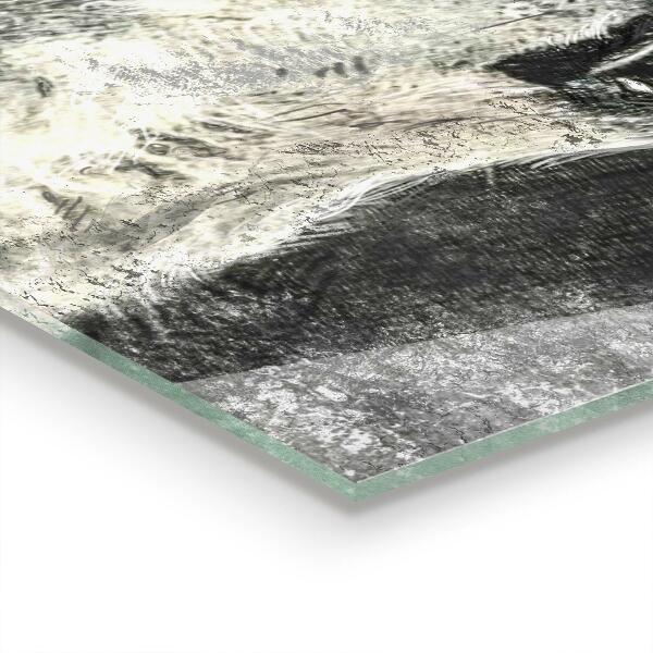 Panel szklany do kuchni Wilk Kanadyjski Ilustracja