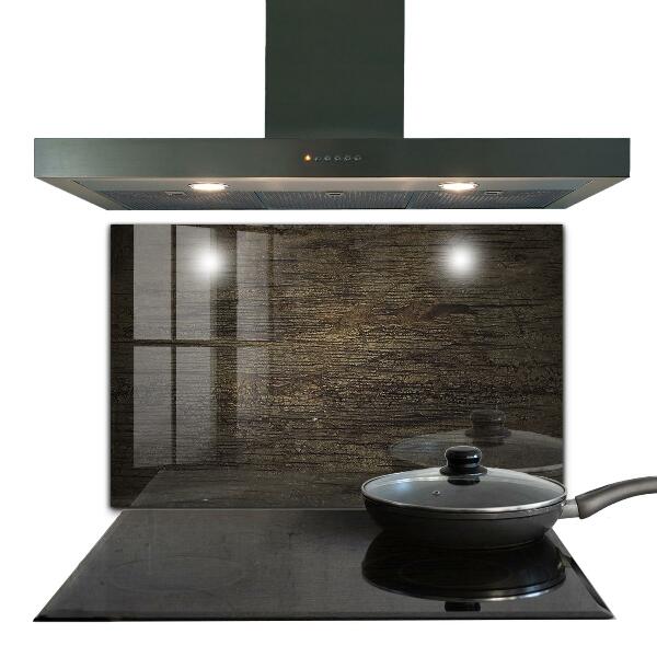 Szkło do kuchni na ścianę Tekstura Drewna Retro