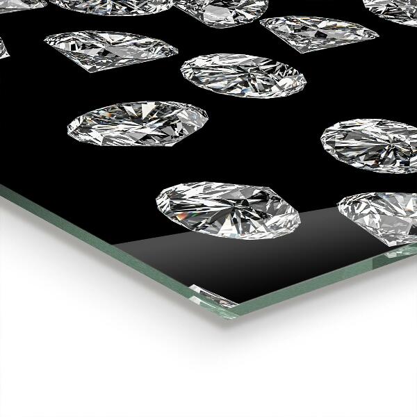 Panel szklany do kuchni Diamenty Przyjaciele Kobiety