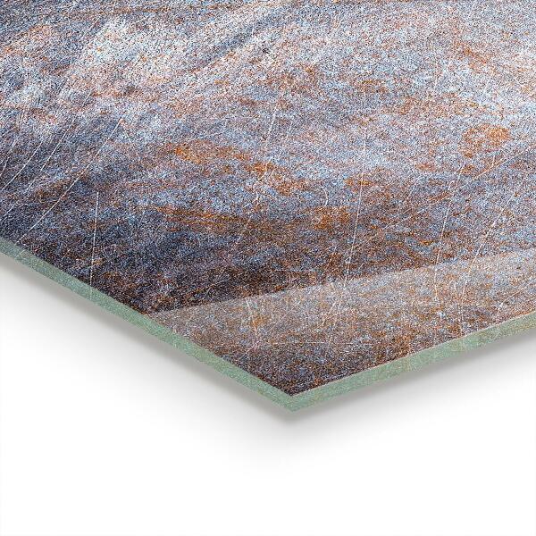 Szkło ozdobne do kuchni Tekstura Metalu Vintage