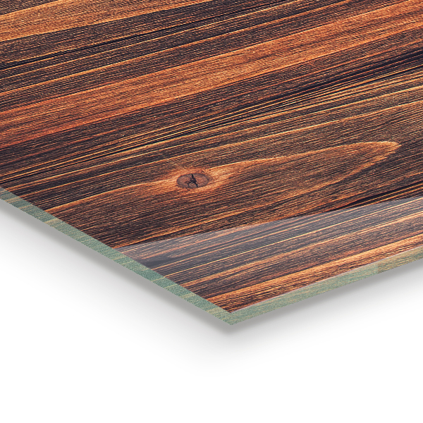 Szkło ozdobne do kuchni Tekstura Naturalnego Drewna