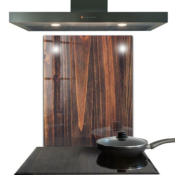 Szkło ozdobne do kuchni Tekstura Naturalnego Drewna