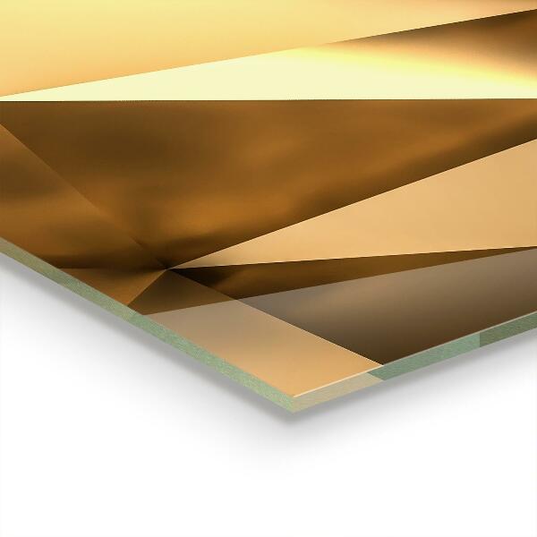 Szkło ozdobne do kuchni Metaliczna Tekstura Geometryczna