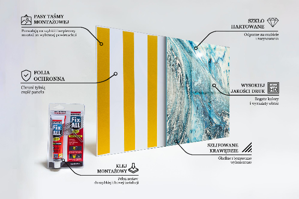 Panel szklany do kuchni Morska Fala
