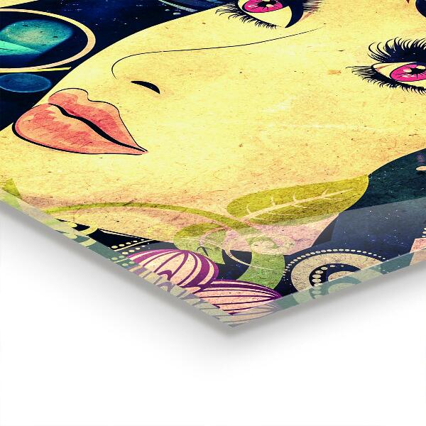 Panel szklany do kuchni Dziewczyna w Letni Dzień