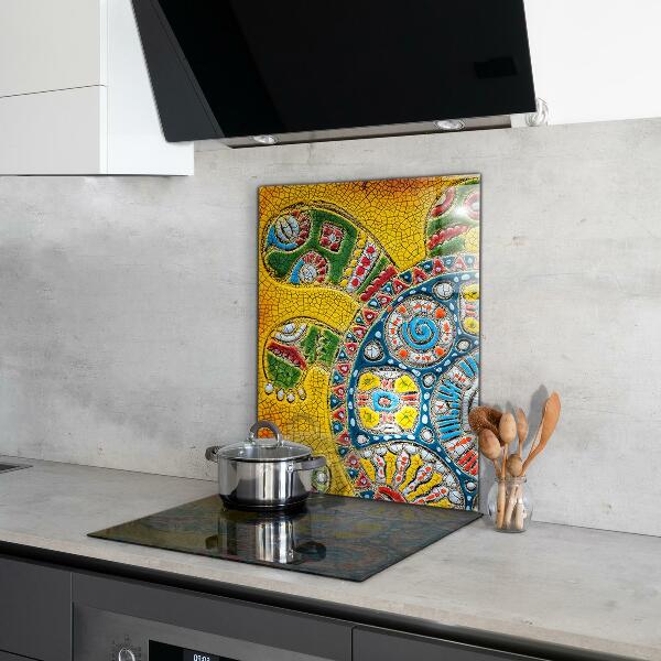 Panel szklany do kuchni Żółw Ceramiczna Mozaika