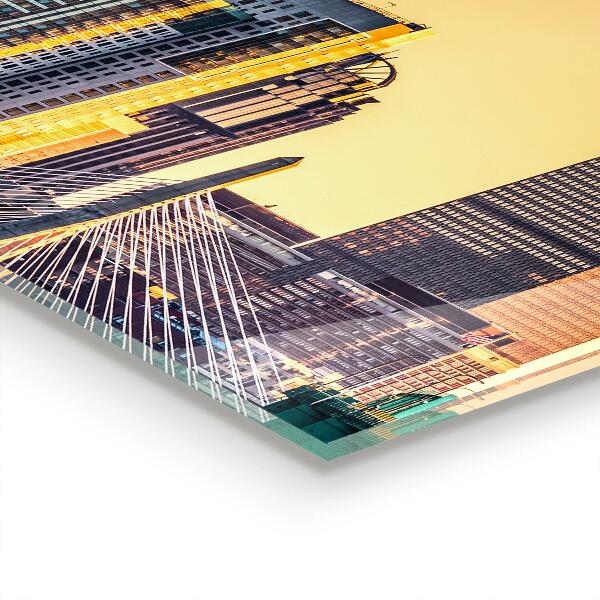 Panel szklany do kuchni Architektura Bostonu