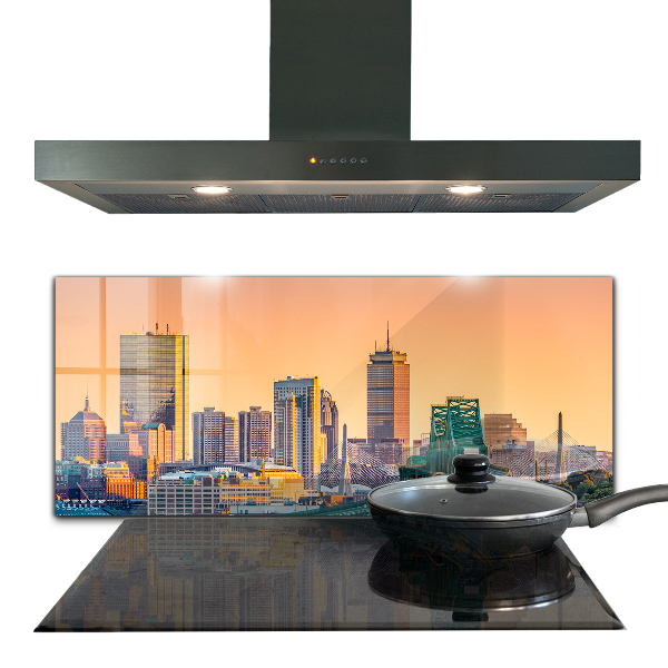 Panel szklany do kuchni Architektura Bostonu