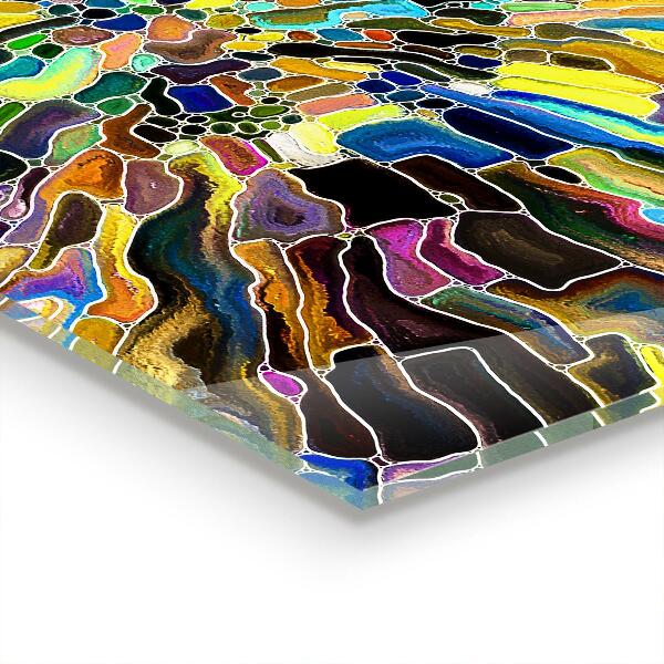 Szkło ozdobne do kuchni Fantazyjna Kolorowa Mozaika