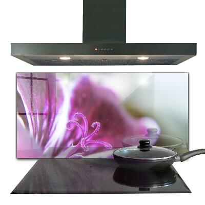 Panel nad blat kuchenny Różowy Kwiat Detale Natura