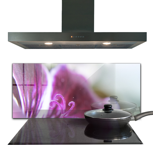 Panel nad blat kuchenny Różowy Kwiat Detale Natura