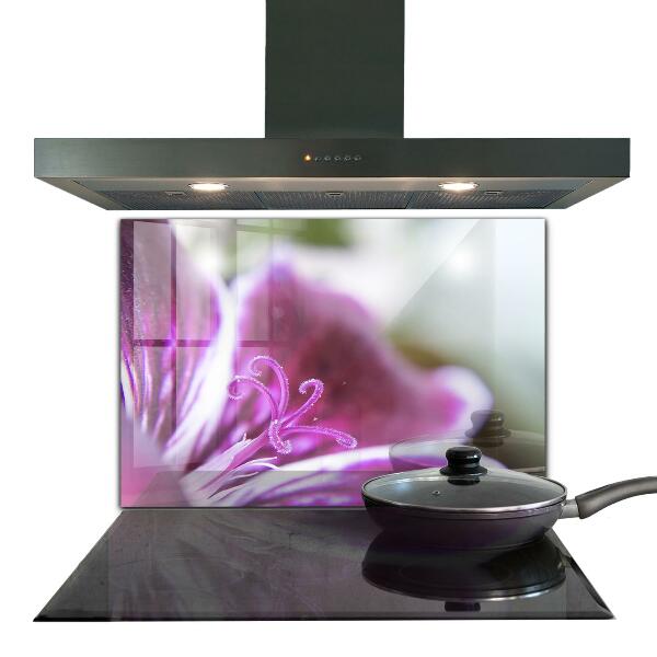 Panel nad blat kuchenny Różowy Kwiat Detale Natura