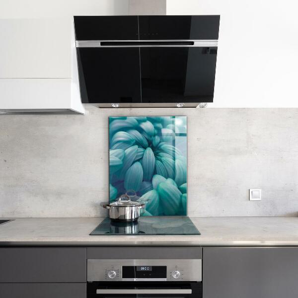 Panel nad blat kuchenny Niebieska Chryzantema